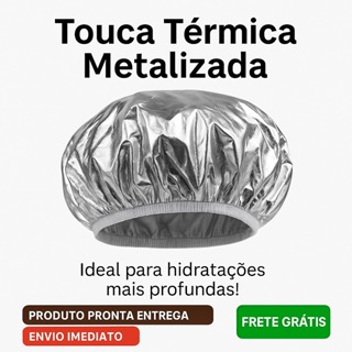Touca Térmica Metalizada Alumínio para Hidratação Capilar – Tratamento Rápido e Eficiente em Oferta na Shopee