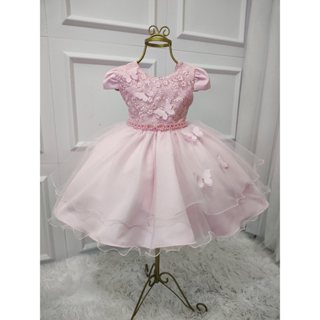 Vestido Infantil Jardim Encantado Das Borboletas Para Festas, Aniversários, Eventos 1. 2. 3. 4. em Oferta na Shopee