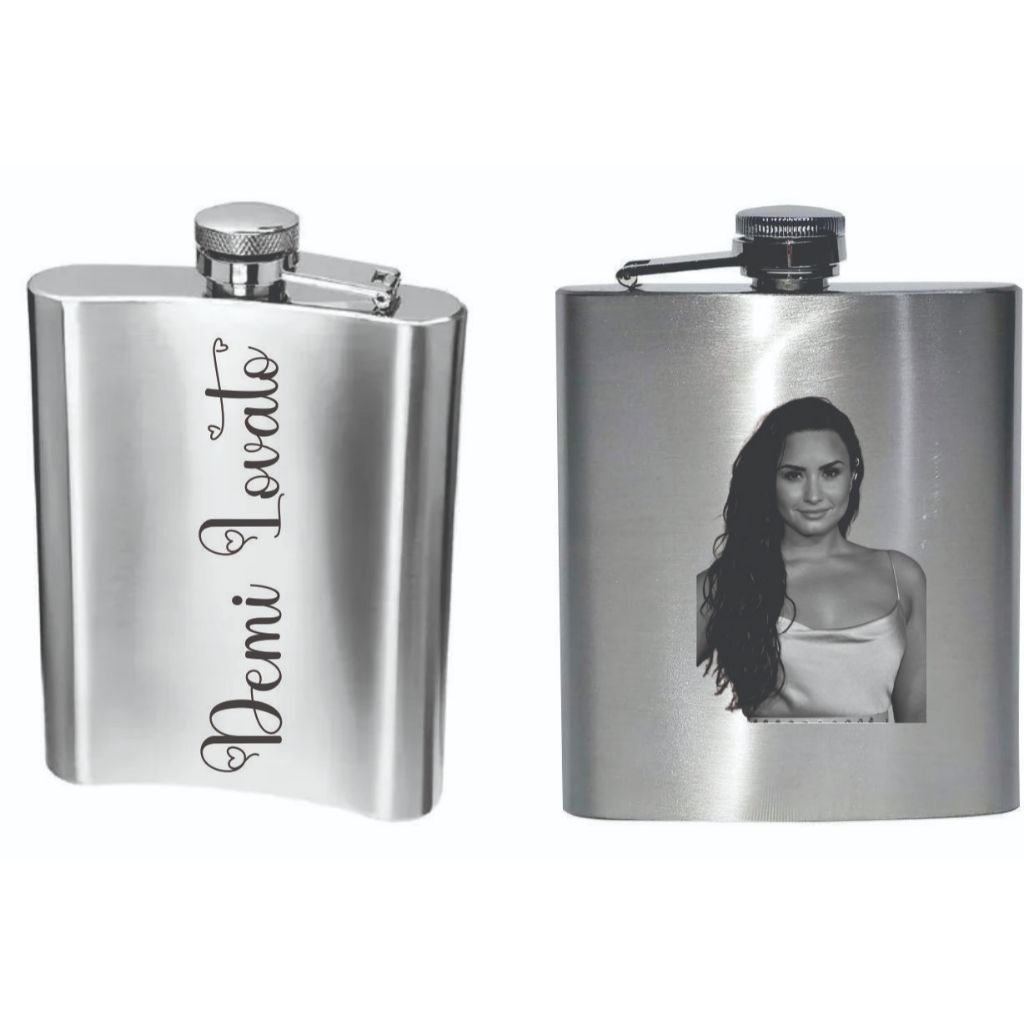 Cantil personalizado com Foto e nome aço inox 210 ml