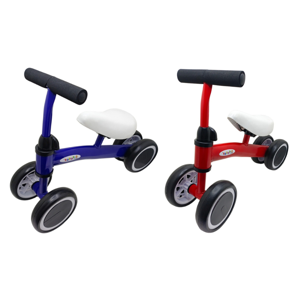 Bicicleta de Equilíbrio 4 Rodas sem Pedal Infantil Andador para Criança Menino e Menina