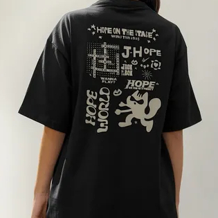 Camisa Premium Hope World J Hope On The Stage World Tour 2025 Kpop Camiseta 100% Algodão