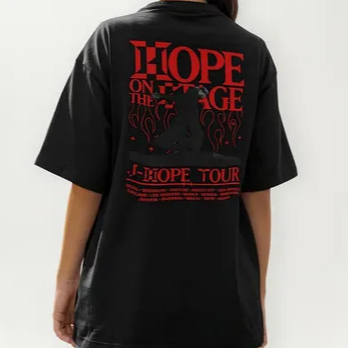 Camisa  Tour J Hope Rapper Hope World On The Stage Bts Turn Camiseta 100% Algodão