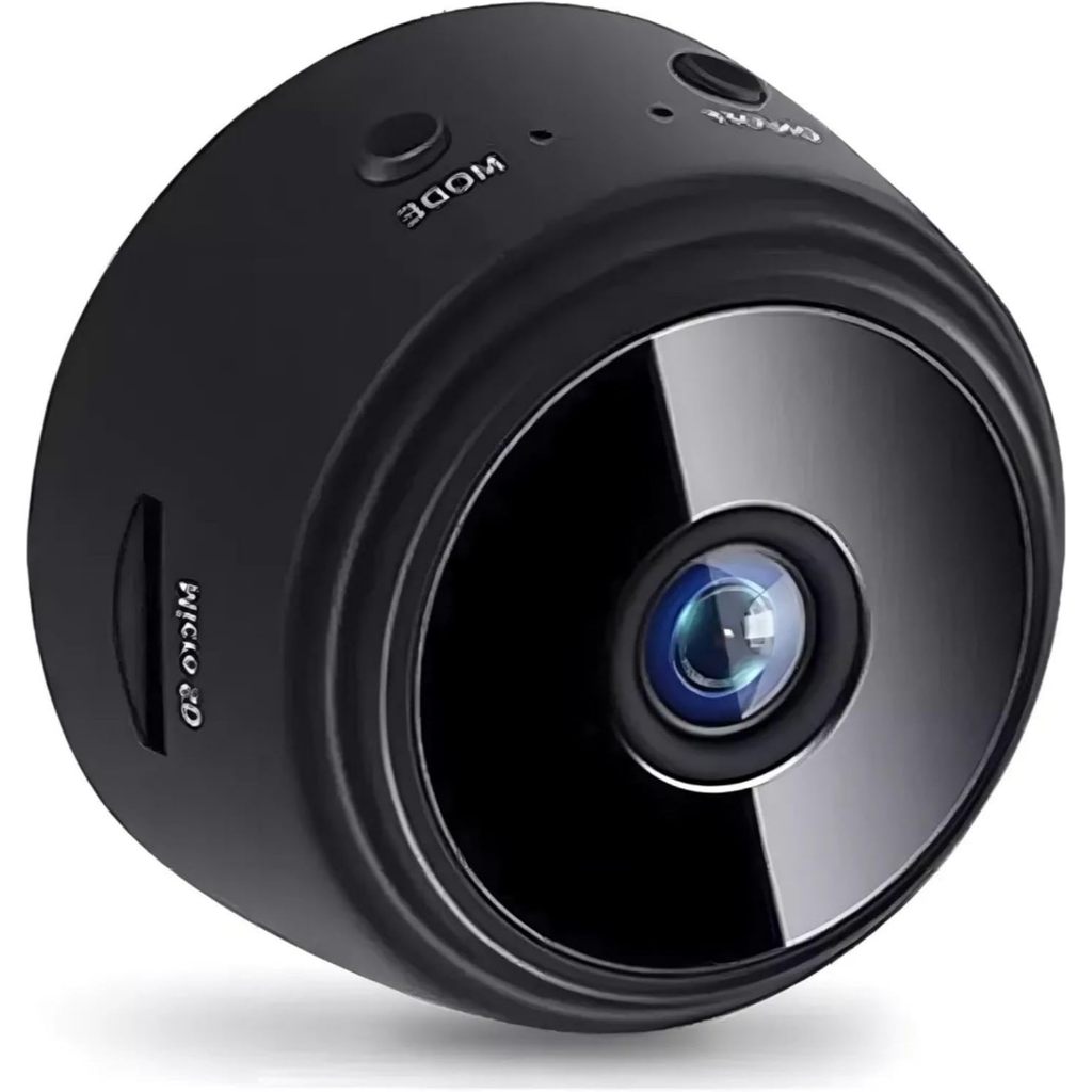 Mini Camera Espia A9 Monitoramento Wifi Sensor P/ Uber E 99 Cor Preto