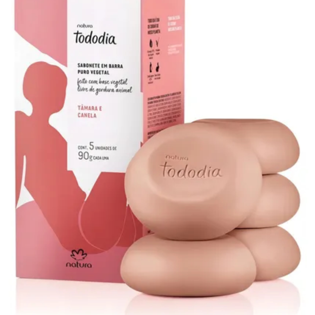 Sabonete em Barra Natura Tododia Tâmara E Canela 5 Unidades De 90g