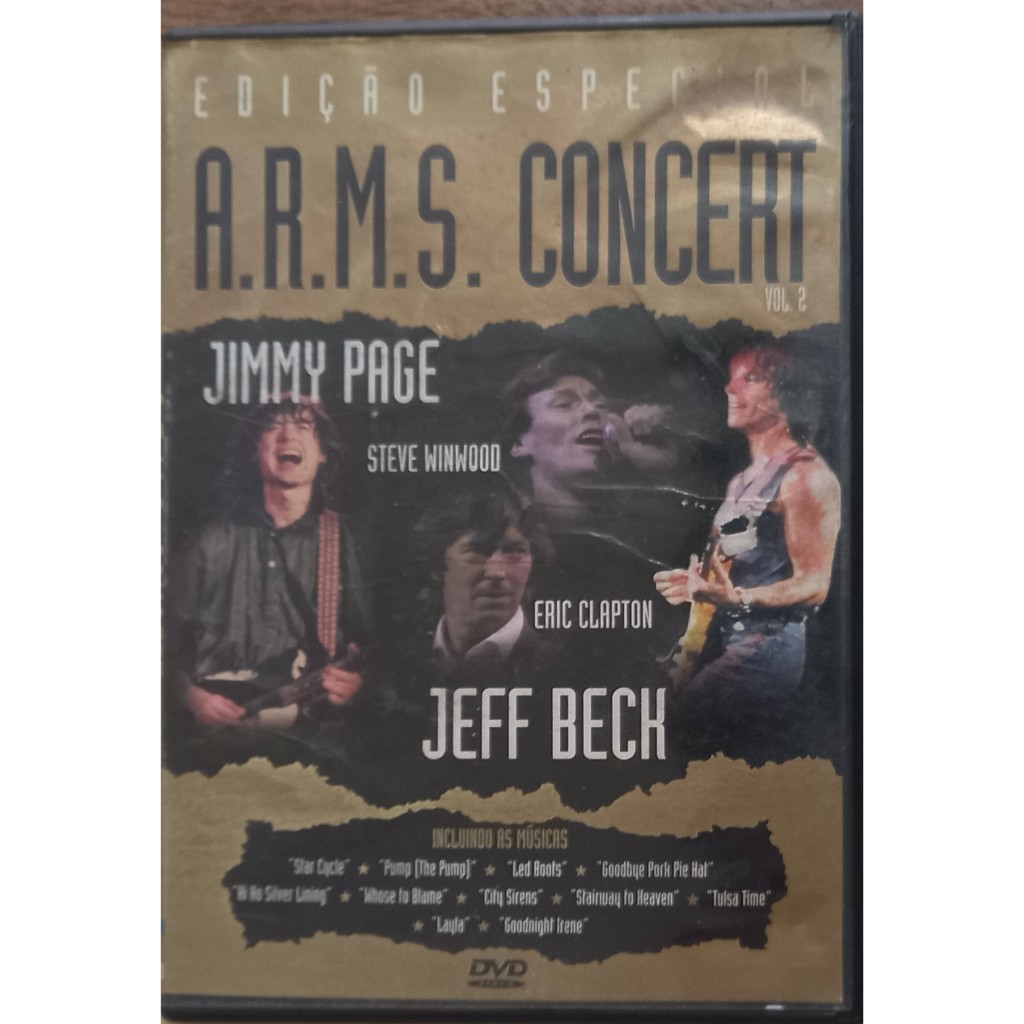 Dvd Arms Concert - Edição Especial - Vol 2 Jimmy Page, Jeff Bech, Outros
