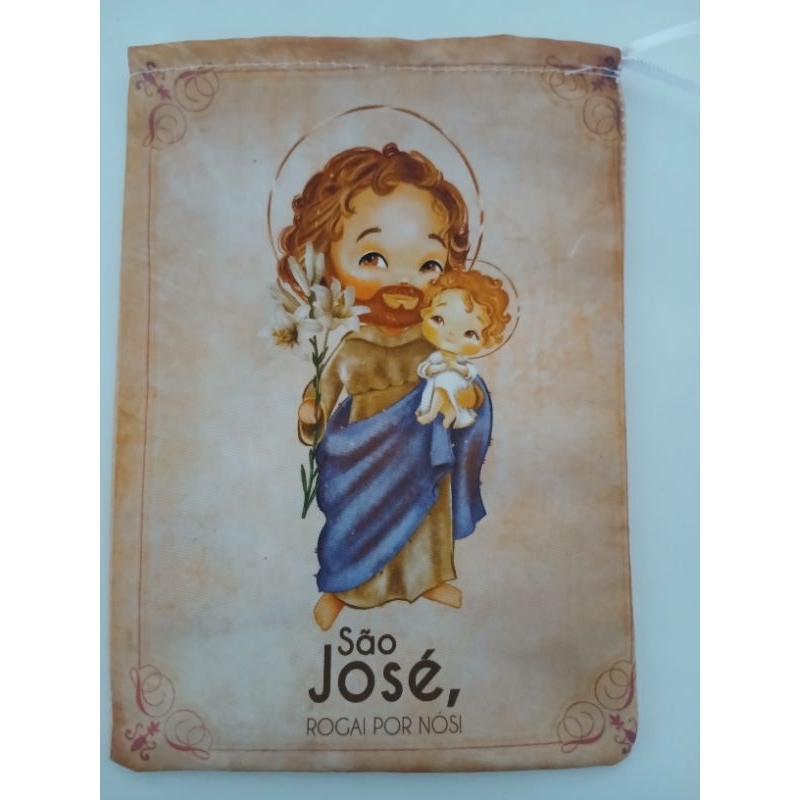 Saquinho Surpresa religioso São José 14x19cm em Oferta na Shopee
