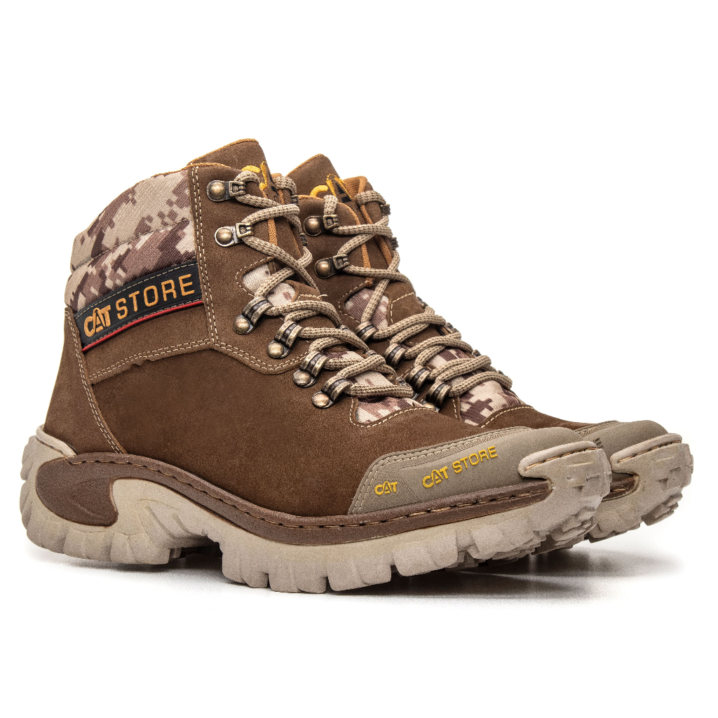 Bota Coturno Caterpillar em couro legitimo do 35 ao 46 Caterpillar Cat Store