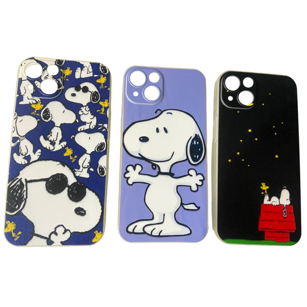 Capa Capinha iPhone 13 Snoopy + Cordão Grátis – Capa Fofa e Resistente