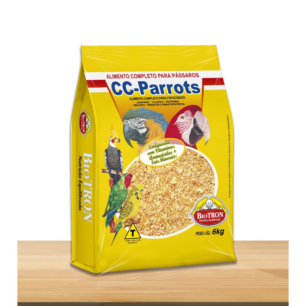 Farinhada CC Parrots Biotron Saúde & Energia p/ Calopsita/Ring-Neck em Oferta na Shopee