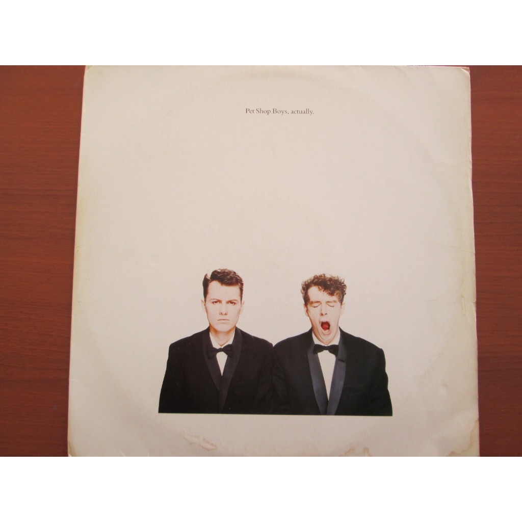 LP VINIL - PET SHOP BOYS / Actually /1987/Encarte+Capa+Midia do Disco Impecável/Raríssimo/ Techno Eletronica