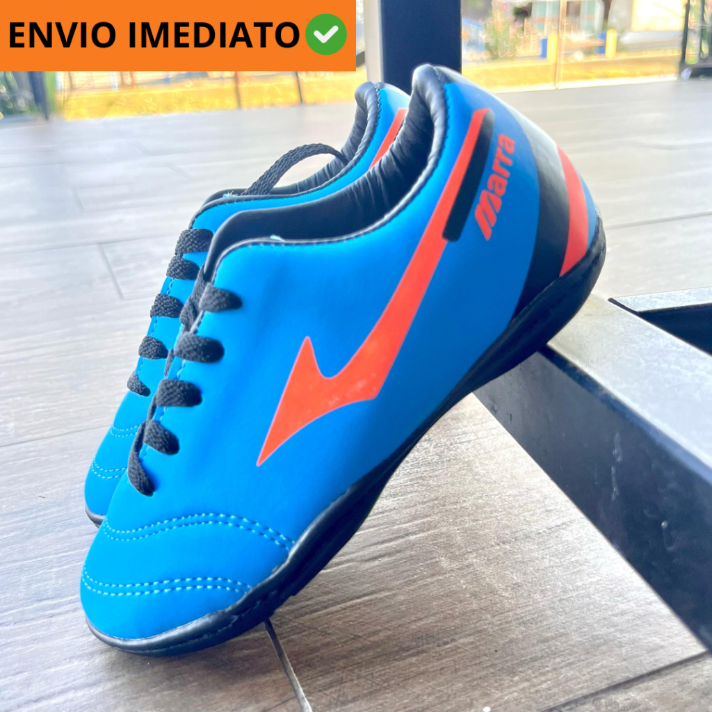 Chuteira de FUTSAL INFANTIL Super Reforçada Quadra Salão Sem Trava Tênis pra Escola Futebol Criança RÁPIDO ENVIO
