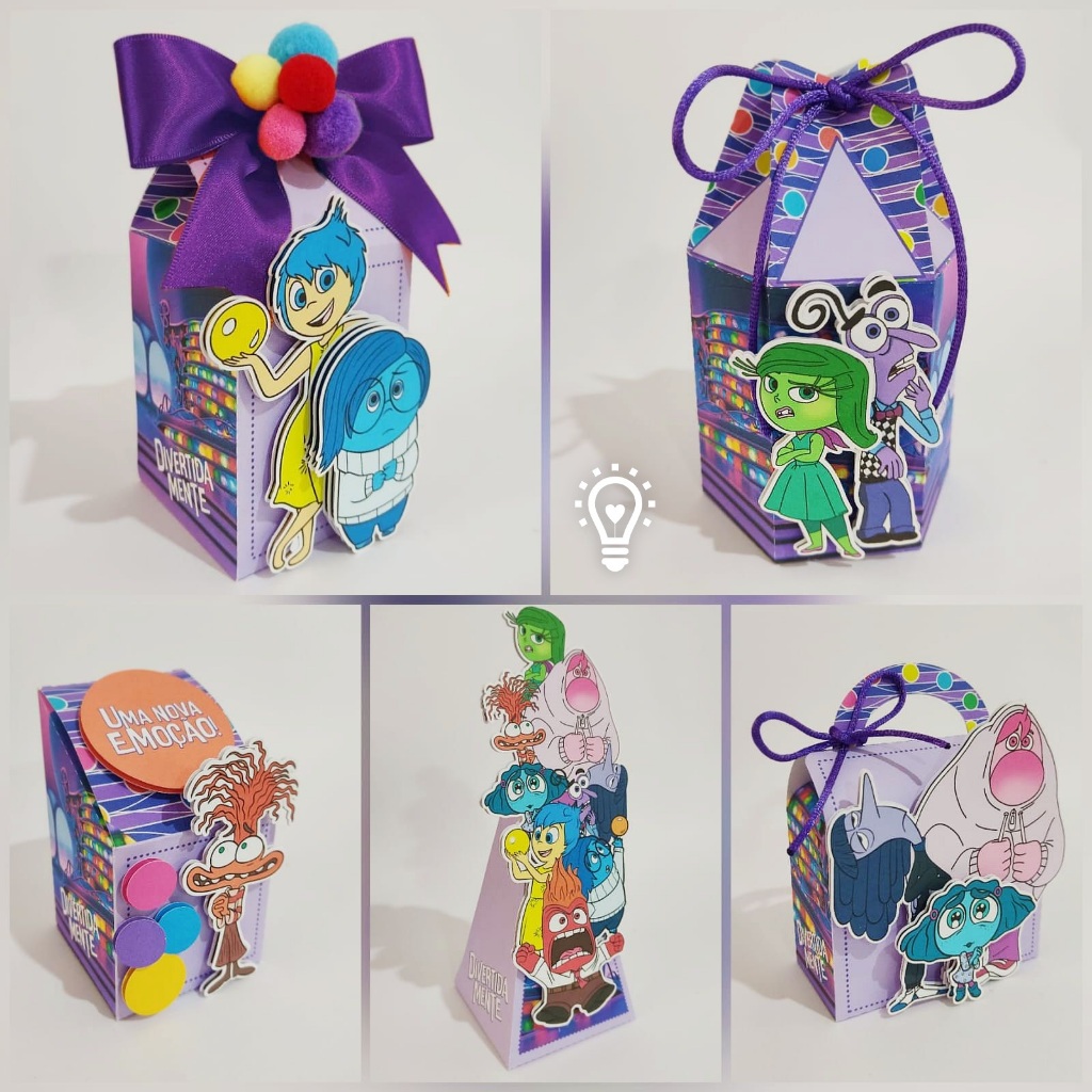 Personalizado Divertidamente - PEGUE E MONTE DIVERTIDAMENTE - KIT FESTA DIVERTIDAMENTE