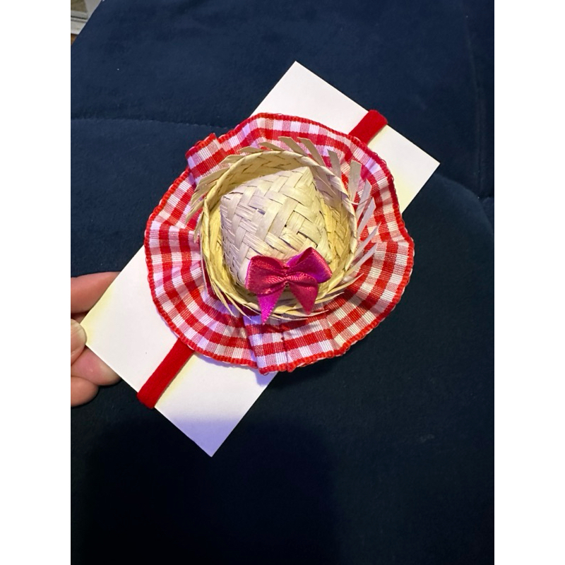 Faixa para bebê de festa junina xadrez