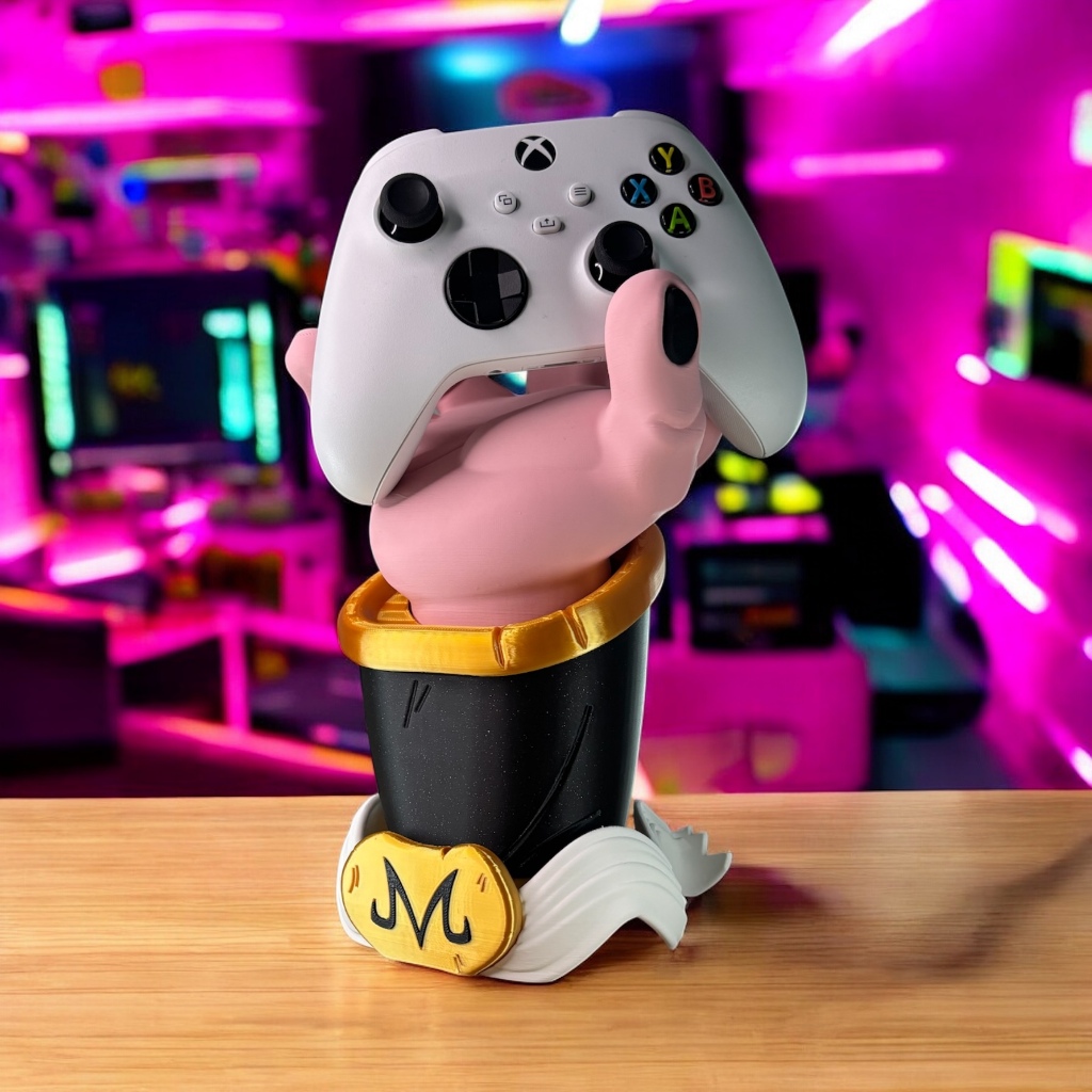 Suporte Universal para Controle Inspirado no Majin Buu de Dragonball PS5 Xbox 8Bitdo Fan Art