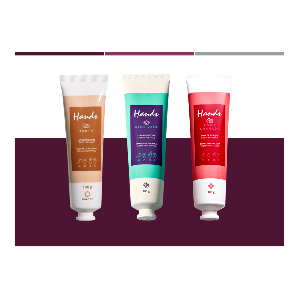 Kit c/3 Luva de silicone (Karité + Aloe Vera + Roma) 100g Com Nota Fiscal e Frete Gratis