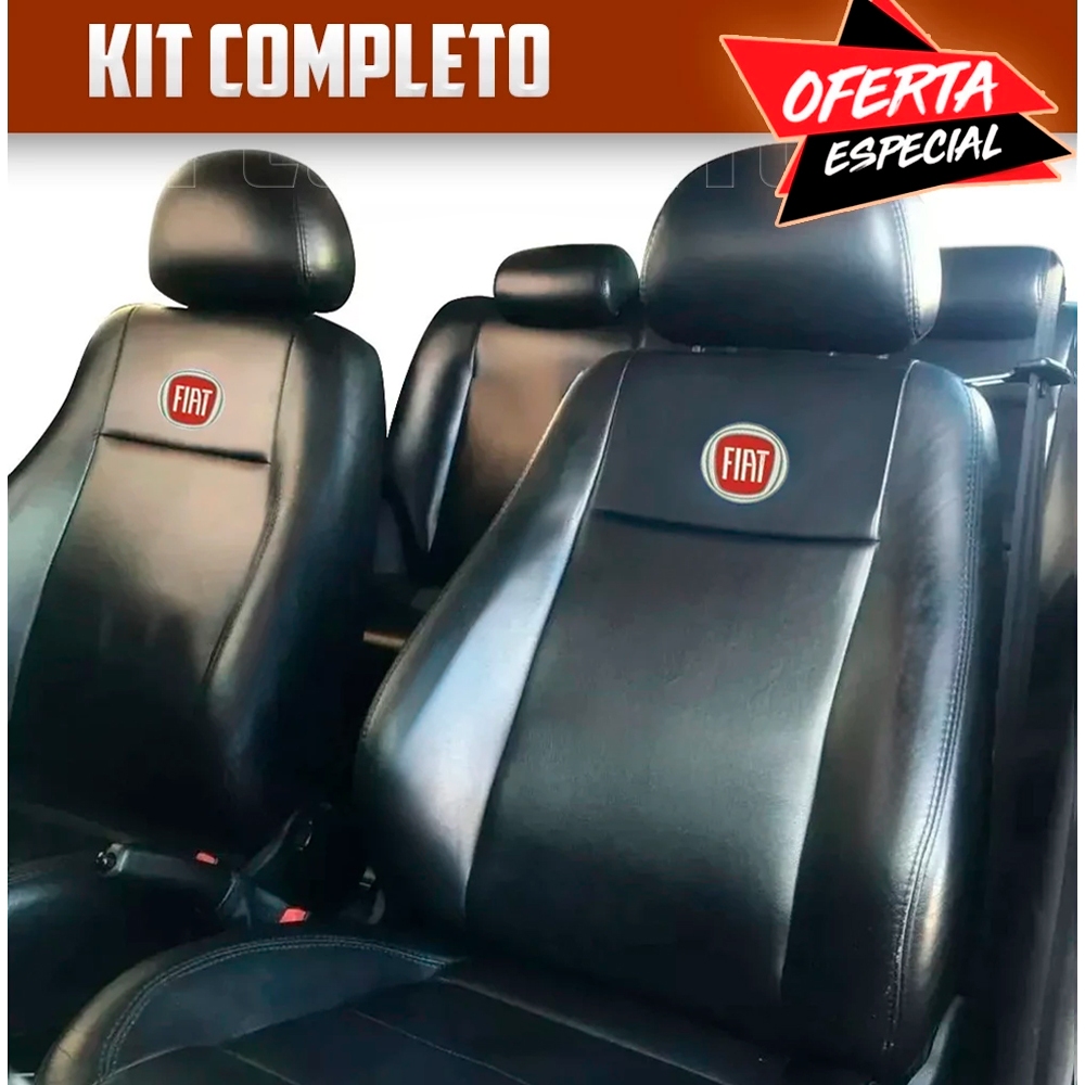 Capa para Banco Couro Carro Para Todos os Modelos Fiat Palio Uno Siena Idea Argo Cronos Tipo Strada Fiorino Grand Siena