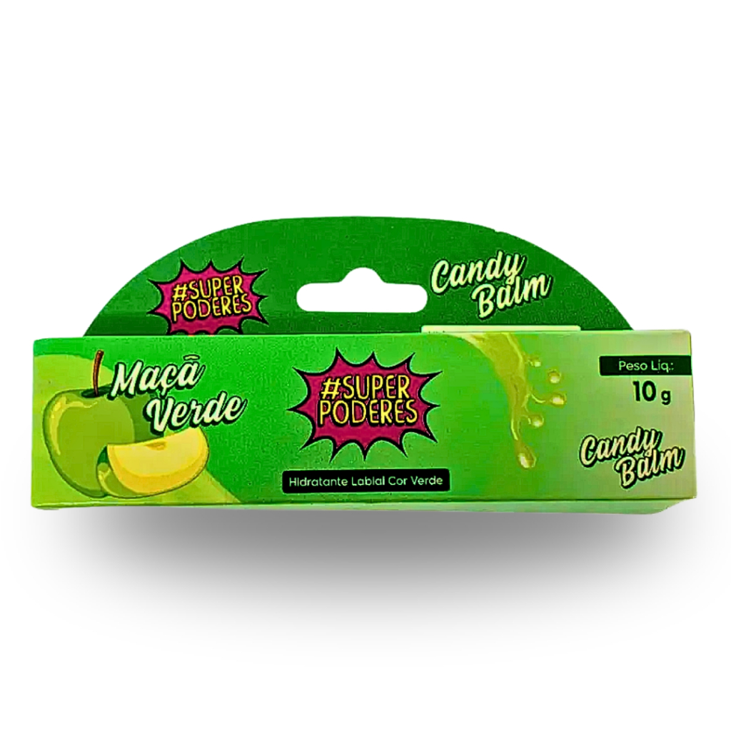 Candy Balm Hidratante Labial 10g Maça Verde Super Poderes - Beauty