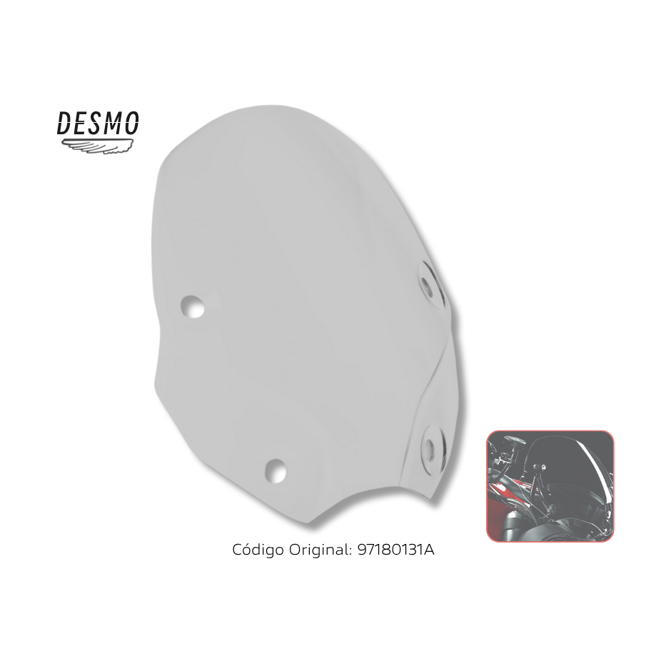 Parabrisas Touring Fumê Ducati Monster 821 / 1200 / S Código Original Ducati 97180131A