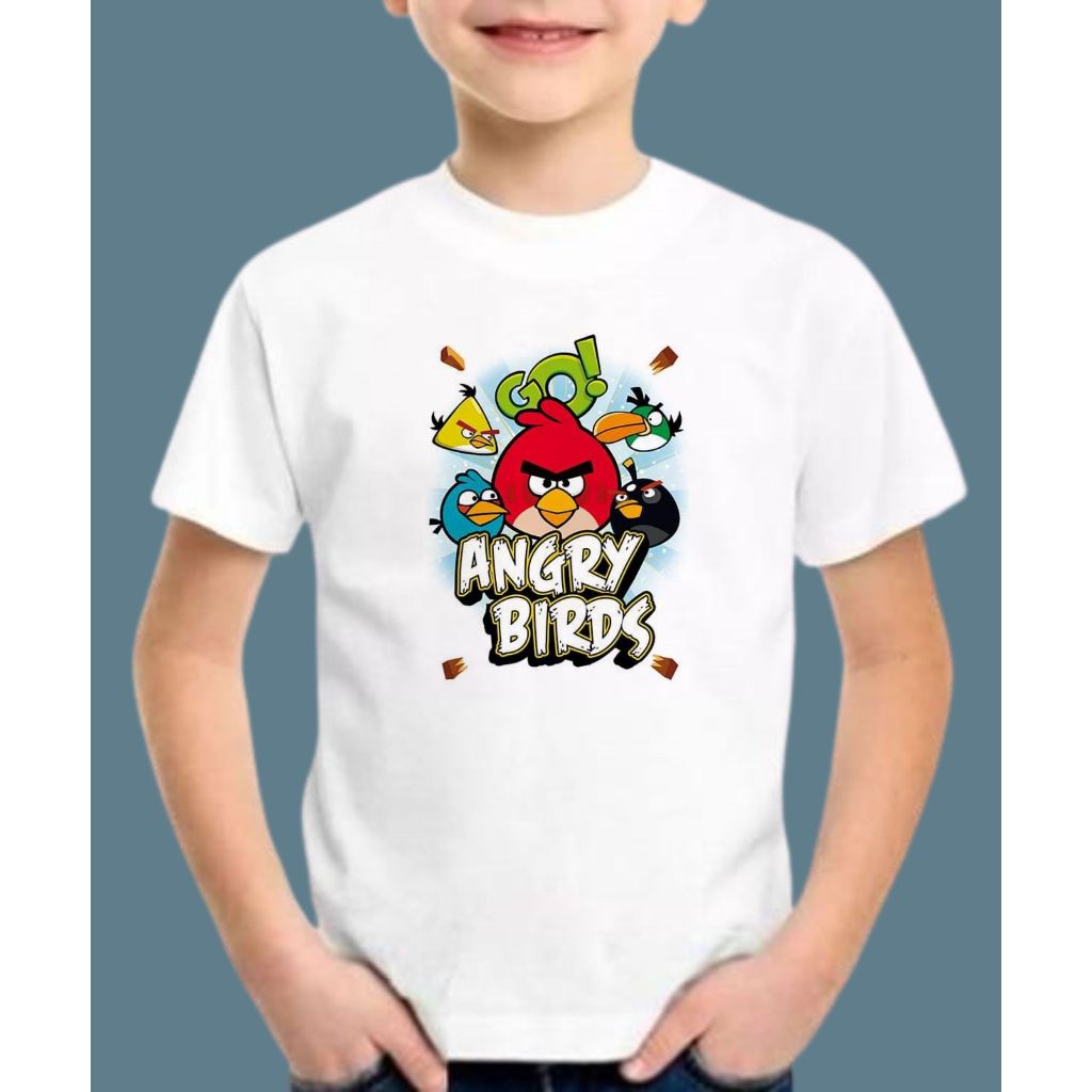 camiseta unissex blusa infantil DESENHO ANGRY BARDS,FILME INFANTIL,moda infantil,camiseta,menina