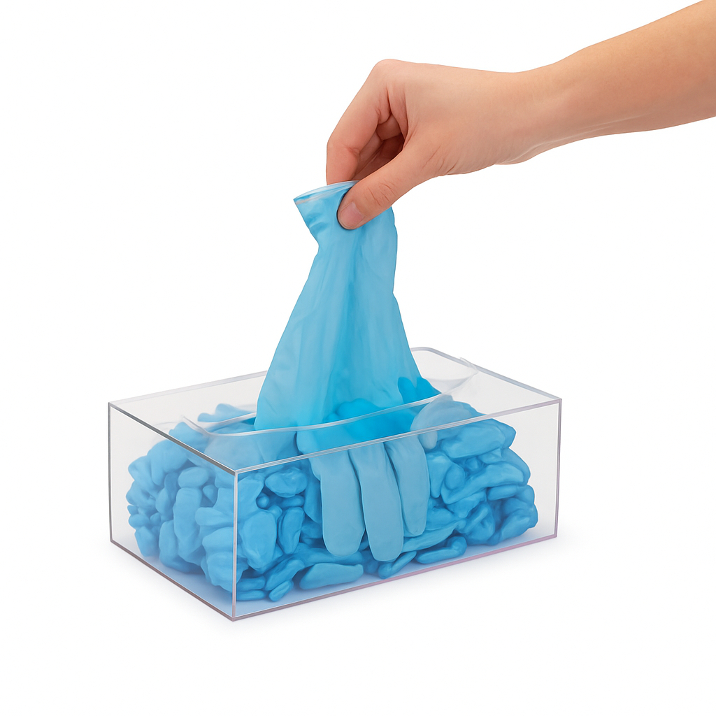 Porta Luvas Lenço Papel Toalha Caixa Acrílico Com Tampa Mesa Pia em Oferta na Shopee