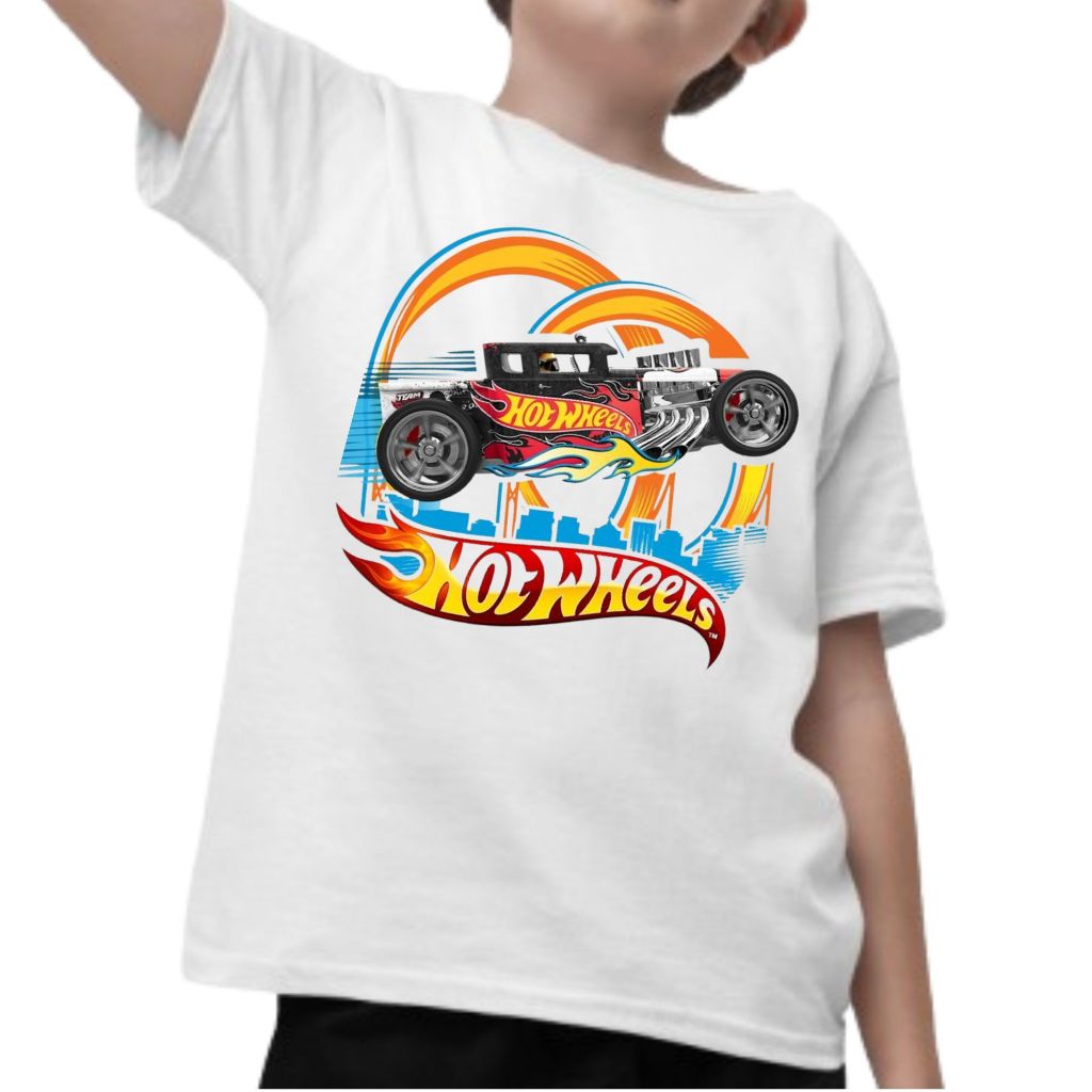 Camiseta pai, mãe  e filho para aniversário tamanho grande, plus size, adulto e infantil na estampa hot wheels