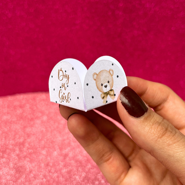 Forminhas para Doces Brigadeiro | CHÁ REVELAÇÃO NEUTRO URSINHO MARROM DOURADO BOY OR GIRL