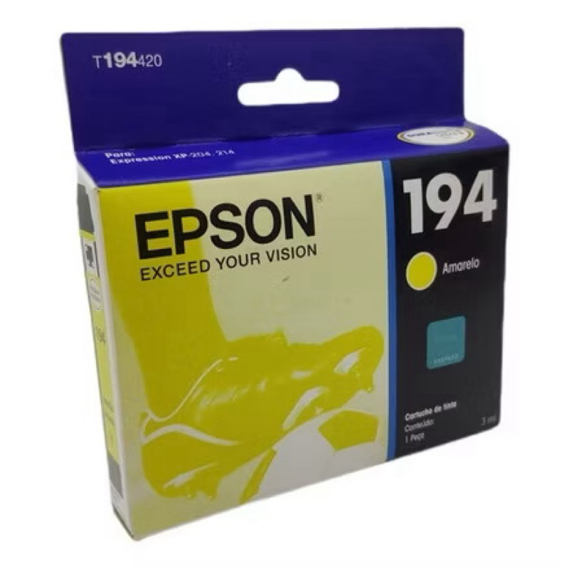 Cartucho Epson 194 amarelo T194120 original para XP 204 XP 214 lacrado