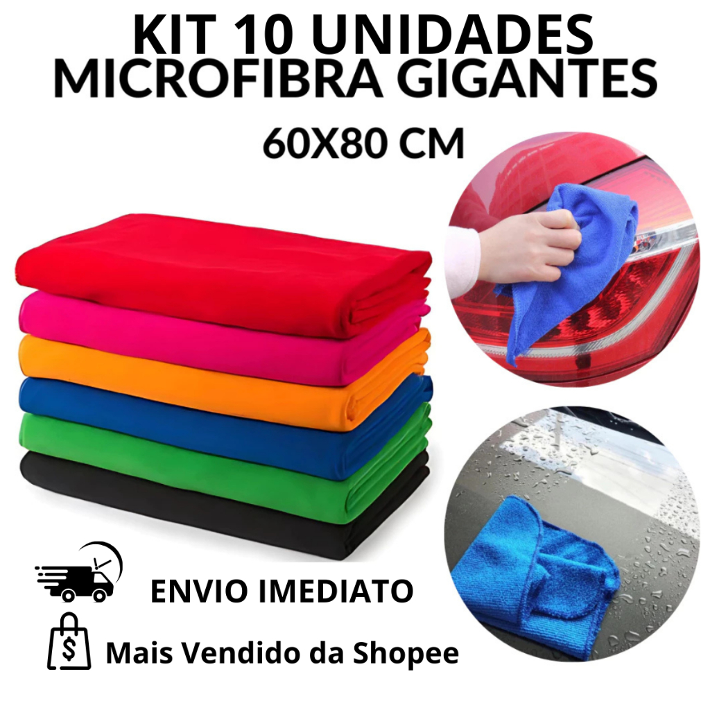 Pano De Chao Microfibra Gigante 60x80 Multiuso