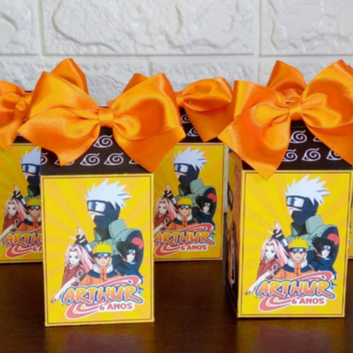 Kit festa lembrancinha personalizadaa - Naruto (compre e monte) caixinhas personalizadas papelaria personalizada