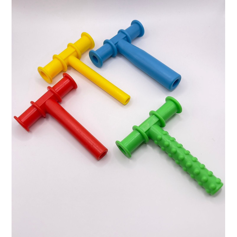 Mordedor Sensorial E Fortalecedor Muscular Oral Kit Com 4 Mordedores Em T Para Terapia Da Fala - Apraxia - Autismo em Oferta na Shopee