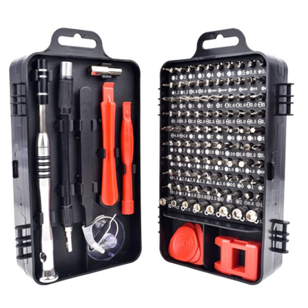 Kit Completo Chave De Fenda Precisão Reparo Celular Tablet Notebook 115 Peças Enviar imediatamente