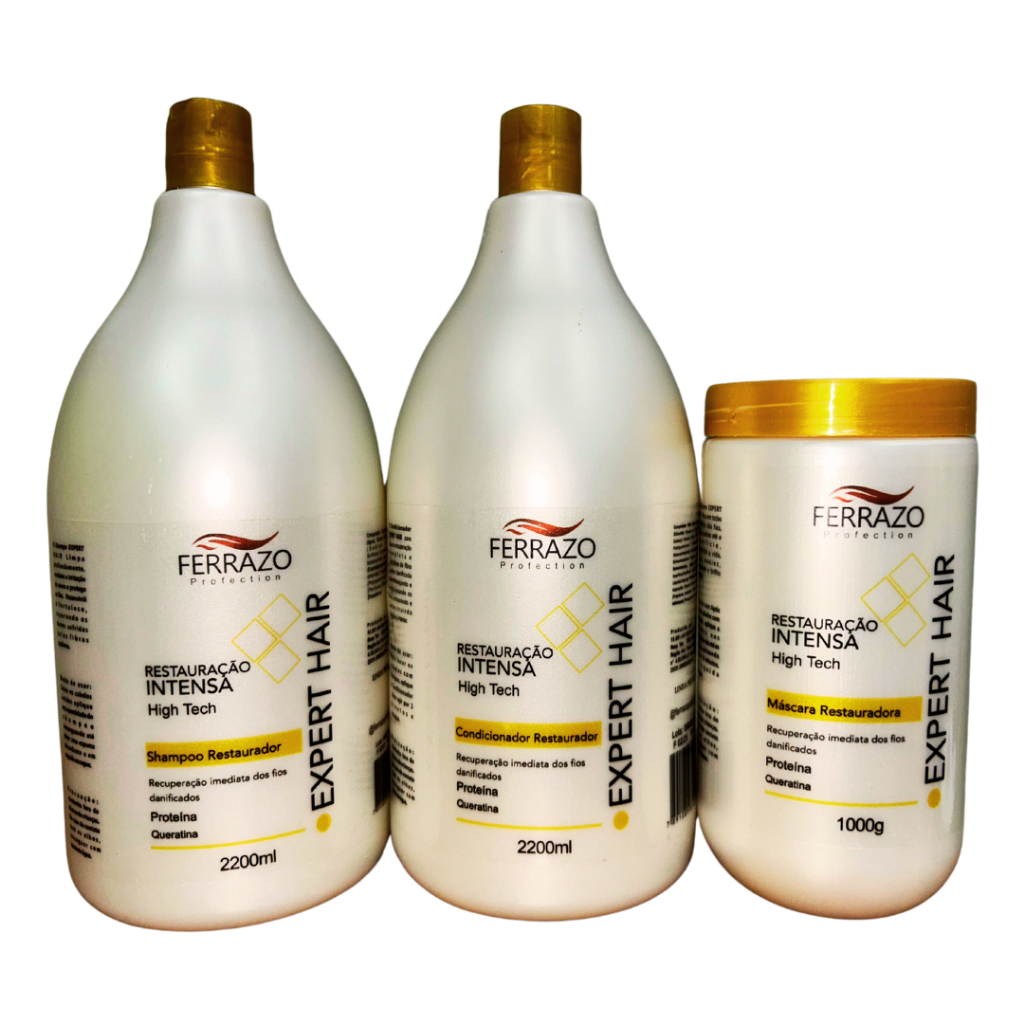 Kit Ferrazo Restauração Intensa High Tech – Recuperação Imediata dos Fios Danificados em Oferta na Shopee