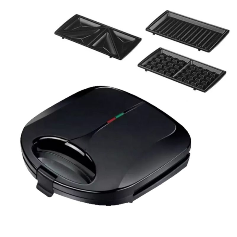 Sanduicheira Elétrica Innova SN-320 3 em 1 – 850W | Grelha, Sanduíche e Waffle | 110V