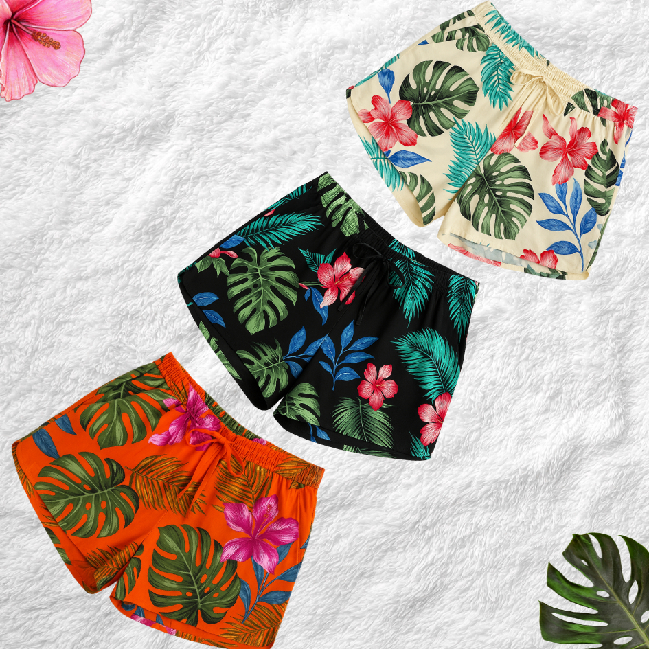 Shorts Feminino Viscose Malha Casual em Oferta na Shopee