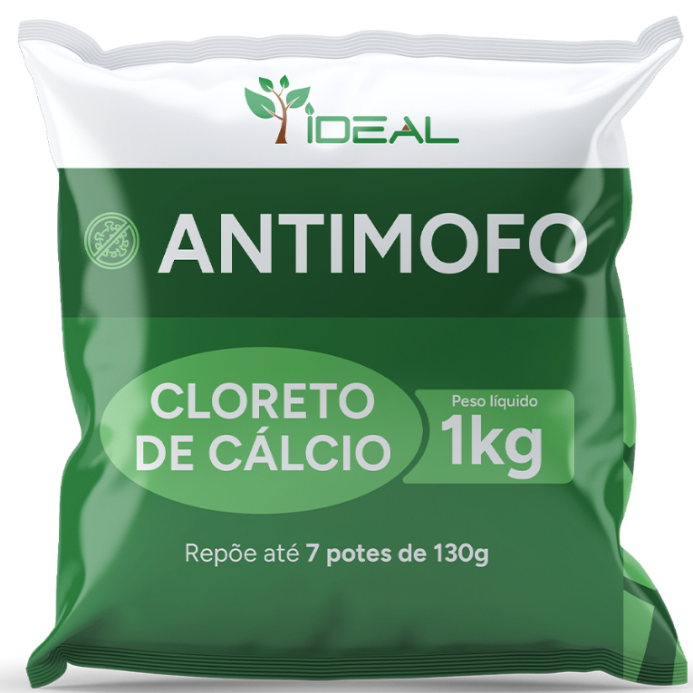Anti Mofo Cloreto de Calcio 1kg Refil Guarda Roupa Bolinhas Desumidificador