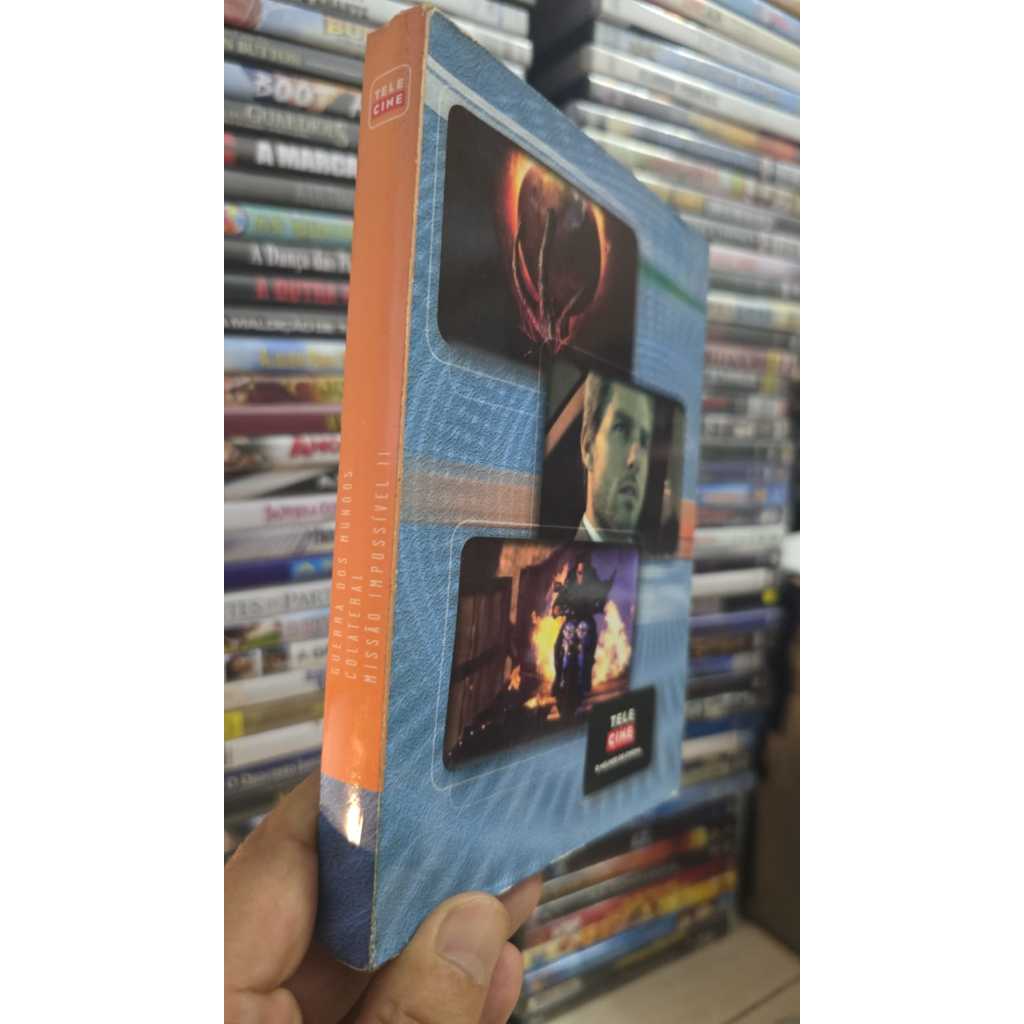 Box  - DVDs tele cine  Tom Cruise -guerra dos mundos - colateral - Missão Impossivel 2 -Muito bom estado