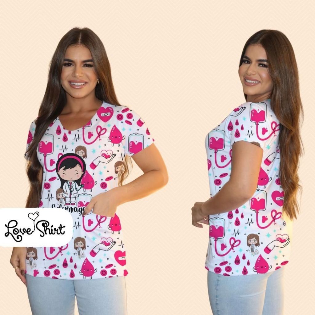 BATA COM BOLSO/SCRUB/PIJAMA CIRURGICO/BATINHA/ENFERMAGEM/SAUDE/ENFERMEIRA/SAÚDE em Oferta na Shopee