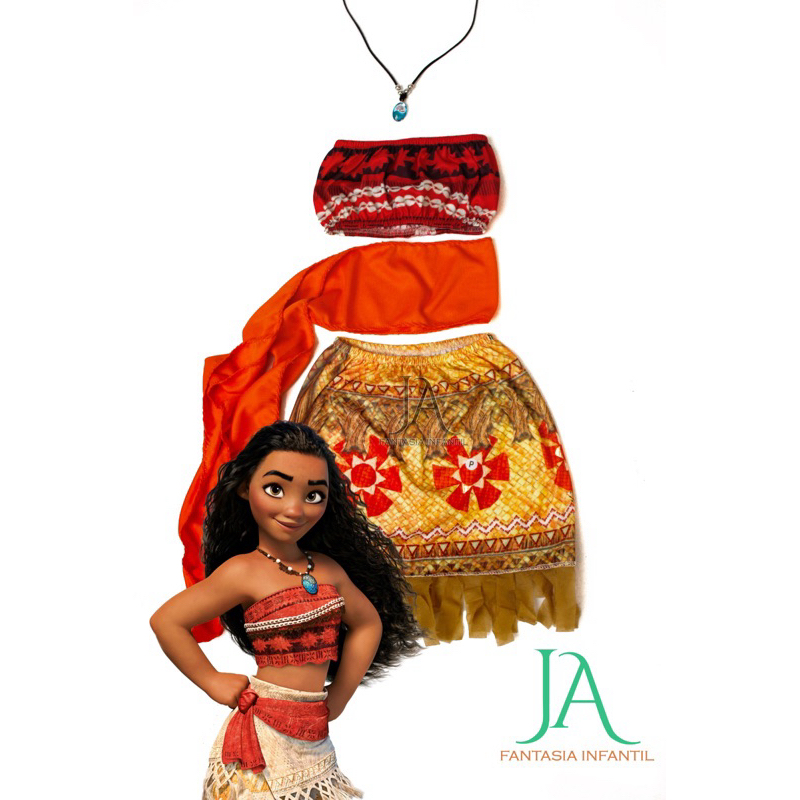 Moana Fantasia Infantil - Comprar com Melhor Preço em Acessórios Infantis