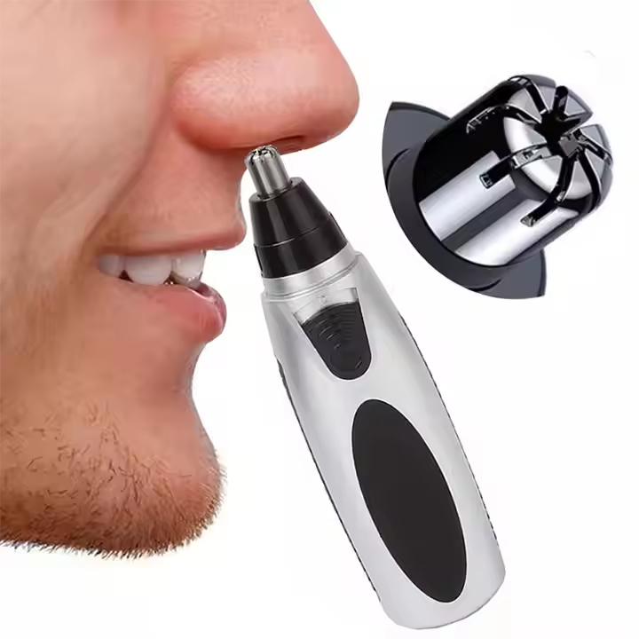 JS Aparador de Pelos Nariz Corta Tira Remove Pelinhos Nasal Portátil