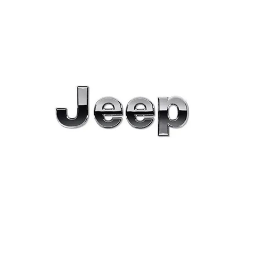 Emblema Jeep Cromado/Grafite/Preta Compass Renegade Original Dianteiro Parachoque — imagem 2 de 2
