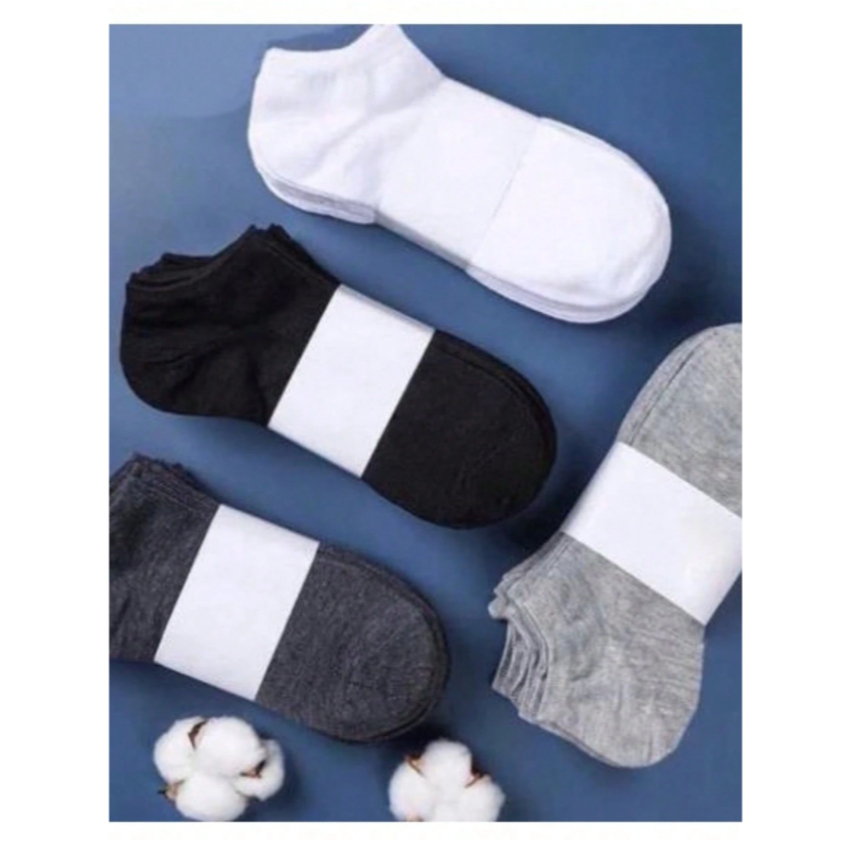 3 / 6 /12 Pares de Meias Infantil 3 à 12 anos Preto / Branco Cano Alto / Cano Curto em Oferta na Shopee