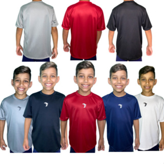 Kit 3 Camisetas Premium Infantil Dry Fit - Cores Sortidas em Oferta na Shopee