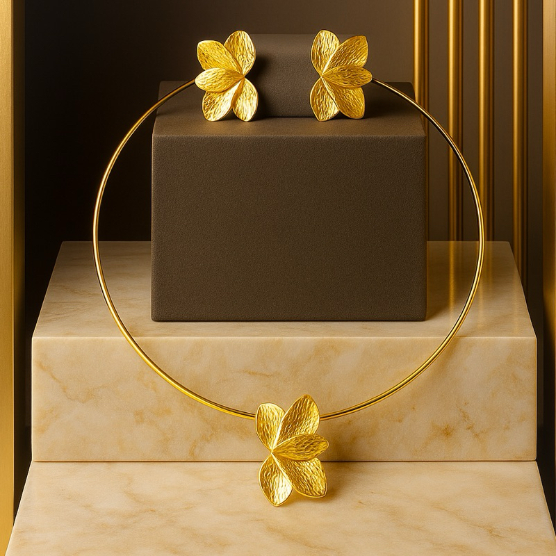 Colar Aro Choker Com Brinco Da Moda Com Diversos Modelos em Oferta na Shopee