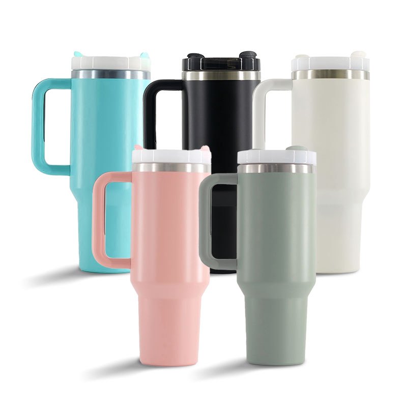 KIT 2 Copo Térmico Inox Portátil 1.2l/1200ml com Tampa e Canudo Garrafa Térmica Inoxidável em Oferta na Shopee