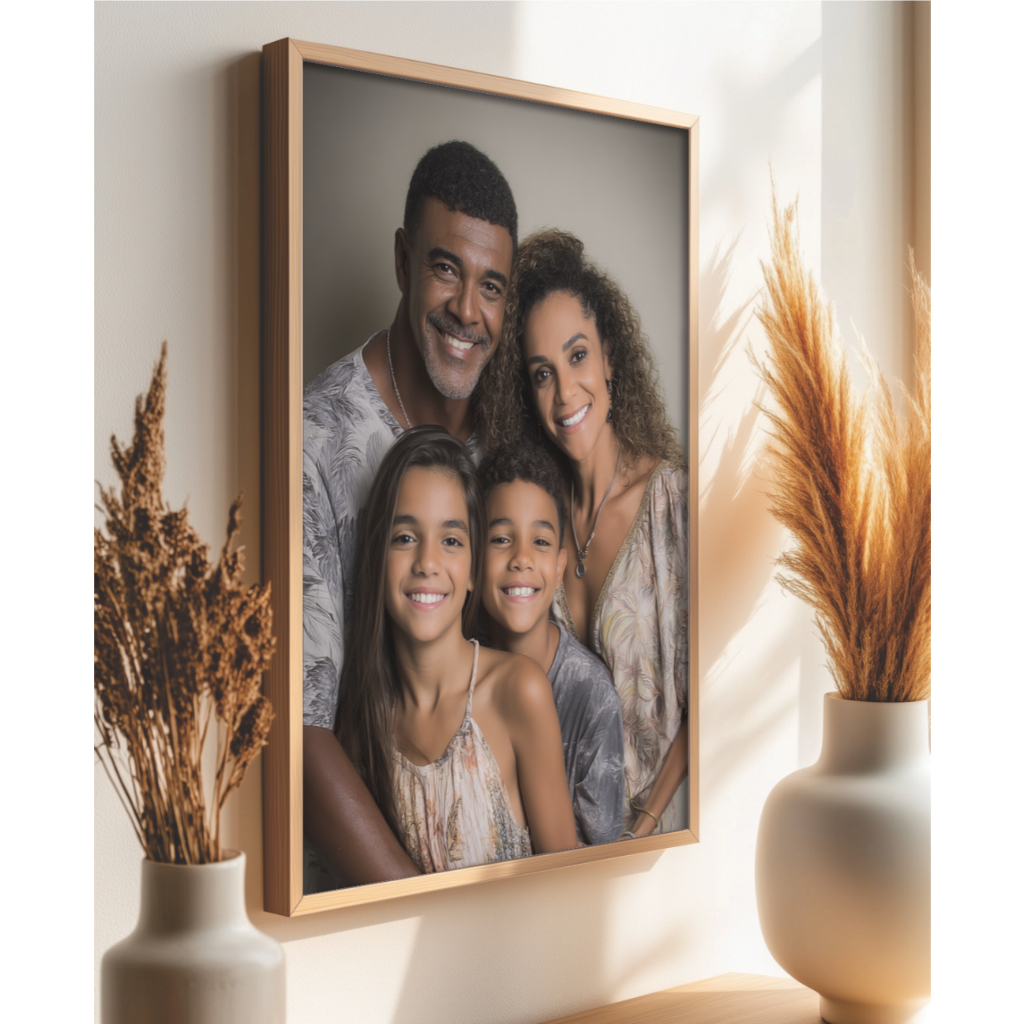 quadro personalizado com a sua foto para quarto sala escritório quadro com moldura madeira grande