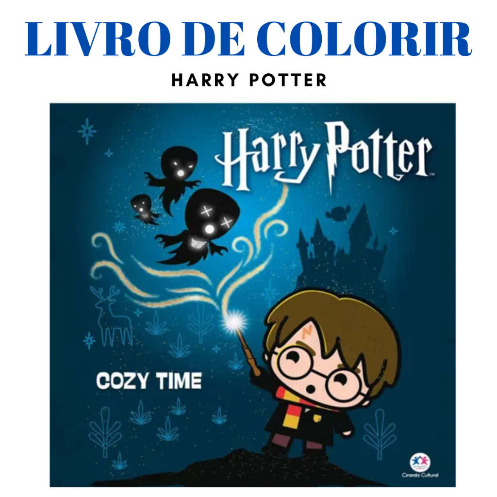 Livro de Colorir Harry Potter com Kit de Canetinhas | Criatividade, Relax e Diversão Garantida