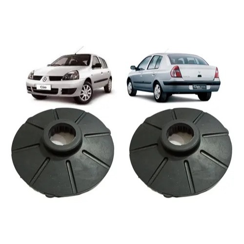 Kit Calço Inferior Superior Mola Traseira Clio Sedan E Hatch
