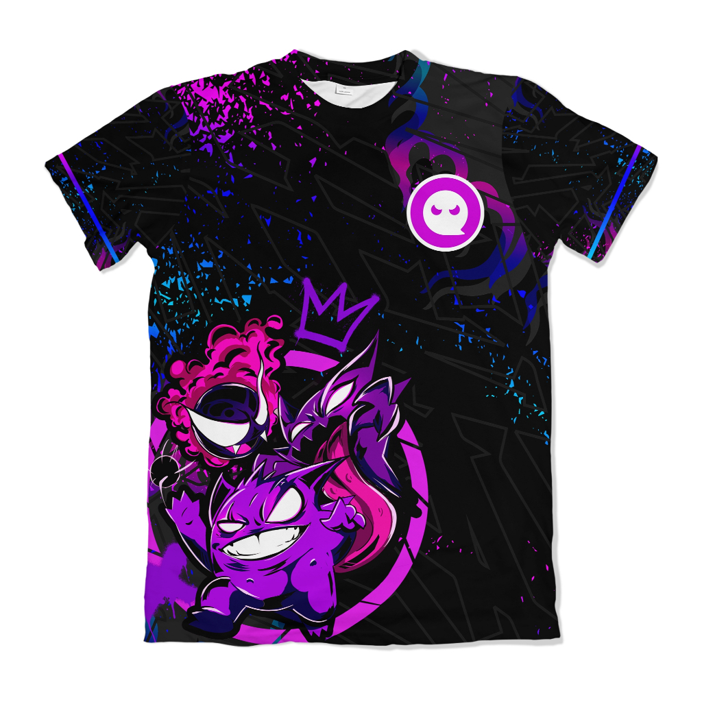 Camiseta Uniforme Pokemons Fantasmas Anime