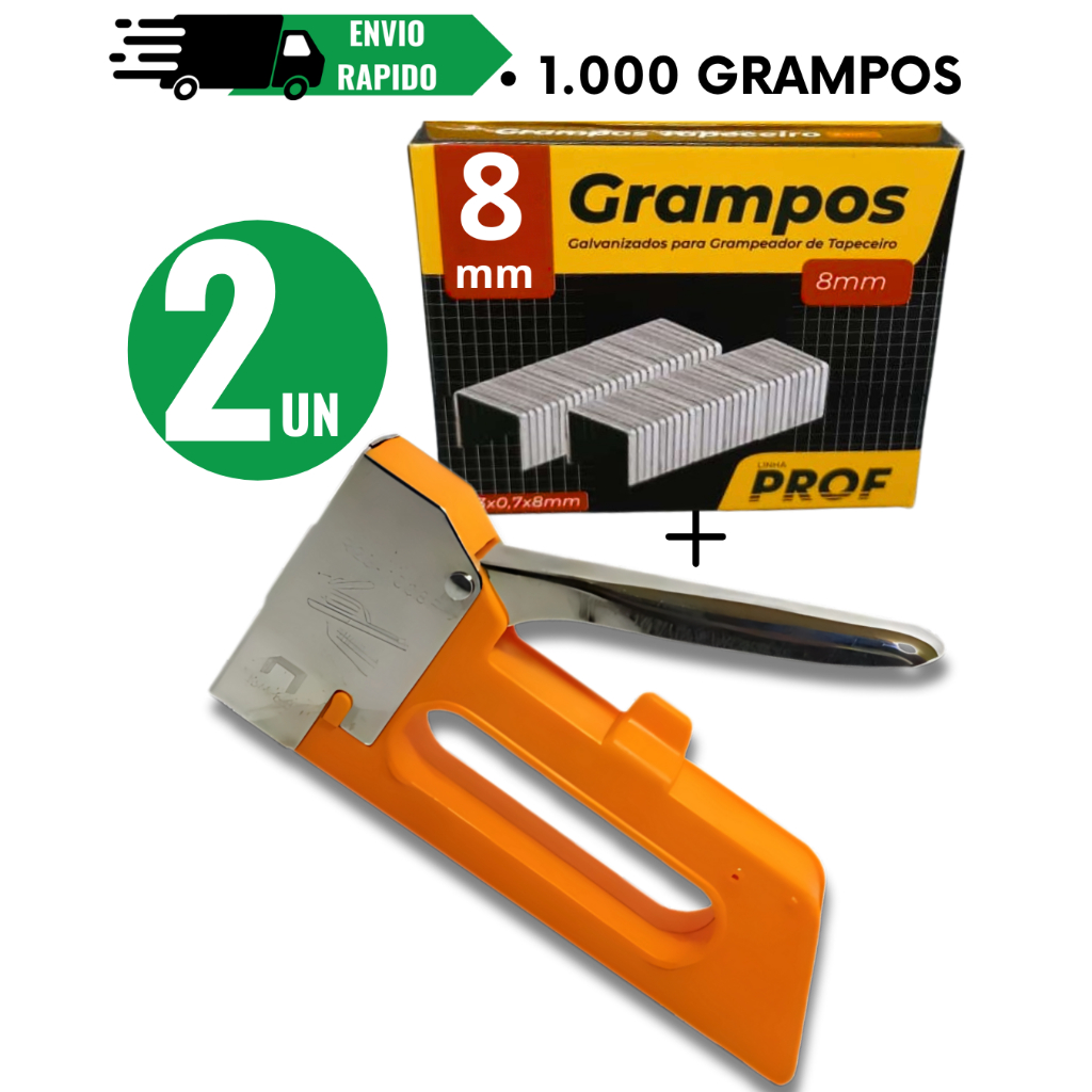 KITs GRAMPREADOR DE TAPECEIRO ALTA PRESSÃO MANUAL PROFISSIONAL CAPACIDADE DE GRAMPOS 4 MM 6 MM 8MM KITs GRAMPREADOR DE TAPECEIRO ALTA PRESSÃO MANUAL PROFISSIONAL CAPACIDADE DE GRAMPOS 4 MM 6 MM 8MM