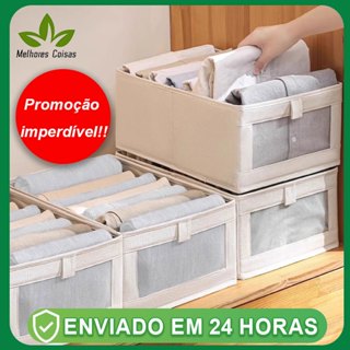 【Preço ultra -low!!!!】Organizador De Guarda-Roupa Dobrável Para Roupas E Calças Grande Dura Alto Qualidade em Oferta na Shopee
